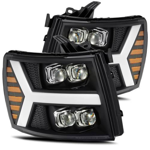 AlphaREX - 880209 | AlphaRex NOVA-Series LED Projector Headlights For Chevrolet Silverado 1500 / 2500 HD / 3500 HD (2007-2013) | Black