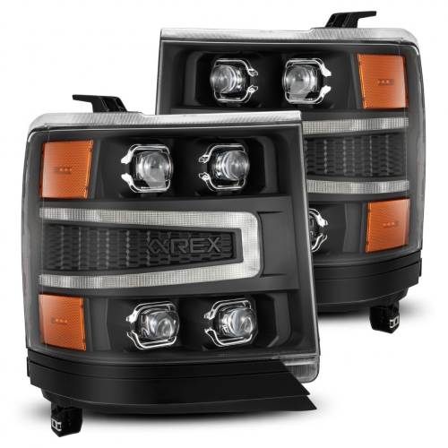 AlphaREX - 880237 | AlphaRex NOVA-Series LED Projector Headlights Chevrolet Silverado 1500 (2016-2018) | Black