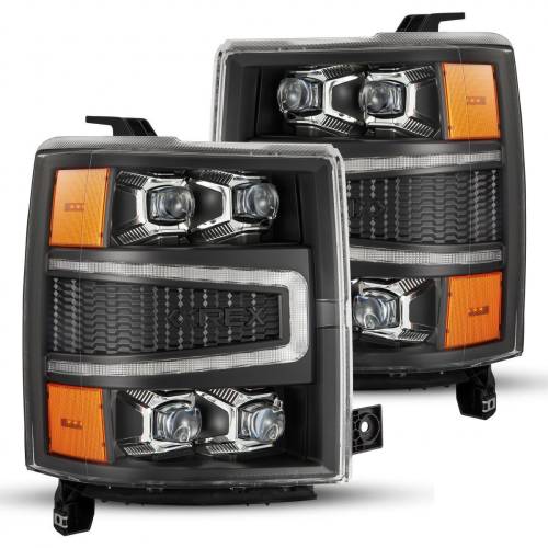 AlphaREX - 880239 | AlphaRex NOVA-Series LED Projector Headlights Chevrolet Silverado (2014-2015) | Black