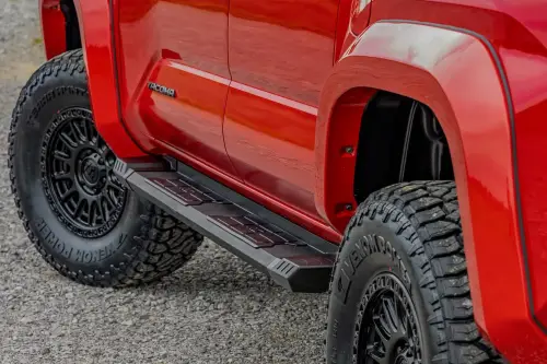 Rough Country - SRB202485 | Rough Country HD2 Aluminum Running Boards (2024 Tacoma 2WD/4WD | Double Cab)