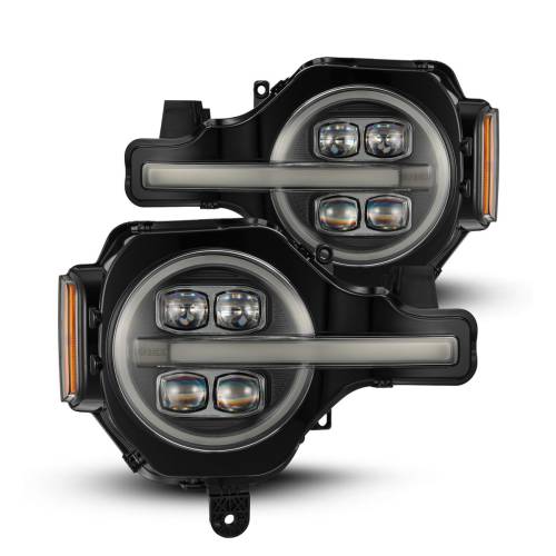 AlphaREX - 880260 | AlphaRex NOVA-Series LED Projector Headlights For Ford Bronco (2021-2024) / Bronco Raptor (2022-2024) | Black