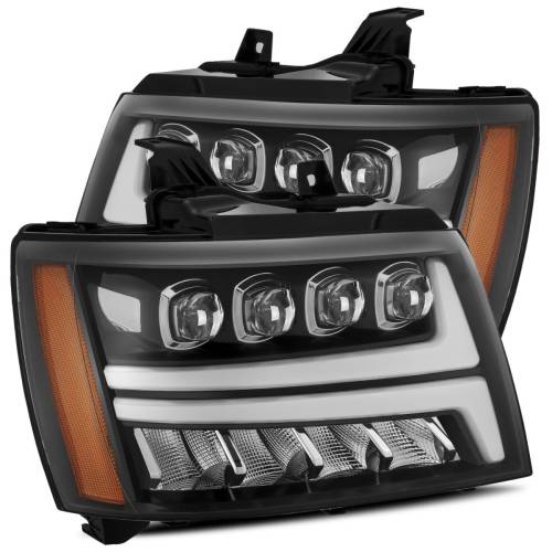 AlphaREX - 880287 | AlphaRex NOVA-Series LED Projector Headlights Chevrolet Tahoe & Suburban (2007-2014) / Avalanche (2007-2013) | Jet Black