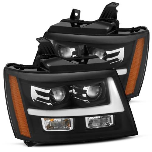 AlphaREX - 880295 | AlphaRex LUXX-Series LED Projector Headlights Chevrolet Tahoe & Suburban (2007-2014) / Avalanche (2007-2013) | Black