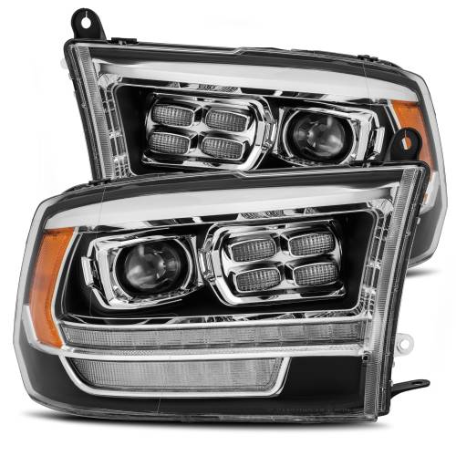 AlphaREX - 880523 | AlphaRex PRO-Series (5th Gen 2500 Style) Projector Headlights Ram 1500 / 2500 / 3500 (2009-2018) | Black