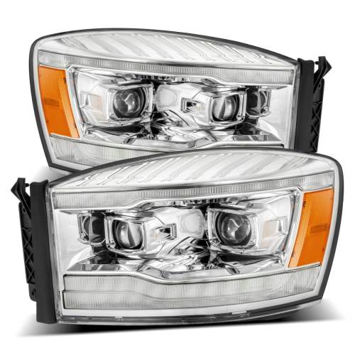 AlphaREX - 880531 | AlphaRex PRO-Series Halogen Projector Headlights Dodge Ram 1500 / 2500 / 3500 (2006-2008) | Chrome