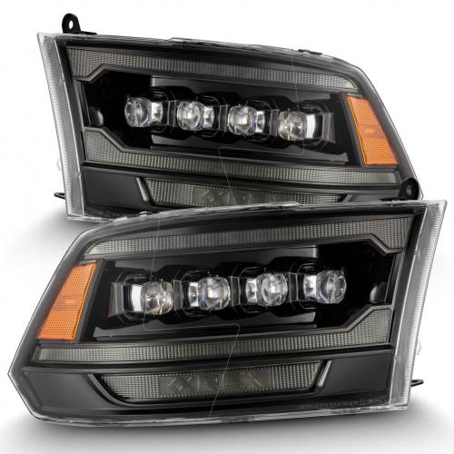 AlphaREX - 880557 | AlphaRex (MK II 5th Gen 2500 Style) NOVA-Series LED Projector Headlights For Ram 1500 / 2500 / 3500 (2009-2018) | Alpha-Black