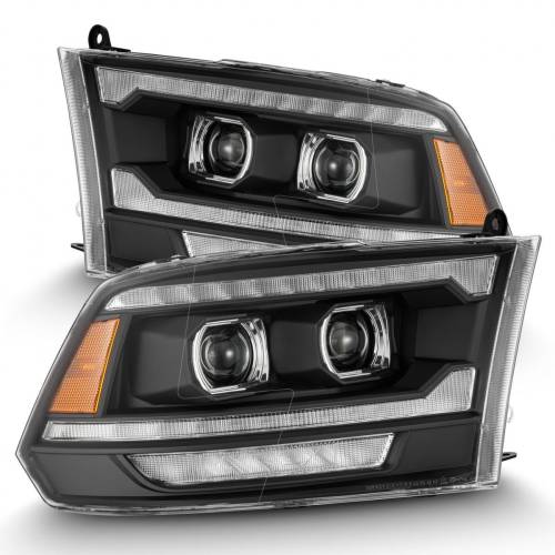 AlphaREX - 880558 | AlphaRex (MK II 5th Gen 2500 Style) LUXX-Series LED Projector Headlights Ram 1500 / 2500 / 3500 (2009-2018) | Black