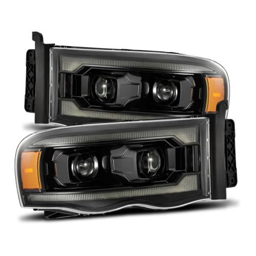 AlphaREX - 880569 | AlphaRex LUXX-Series LED Projector Headlights Dodge Ram 1500 / 2500 / 3500 (2002-2005) | Alpha-Black