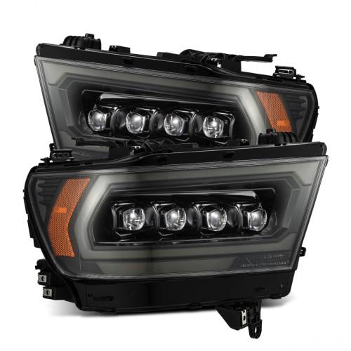 AlphaREX - 880577 | AlphaRex (MK II 2500 Style) NOVA-Series LED Projector Headlights Ram 1500 (2019-2024) | Alpha-Black