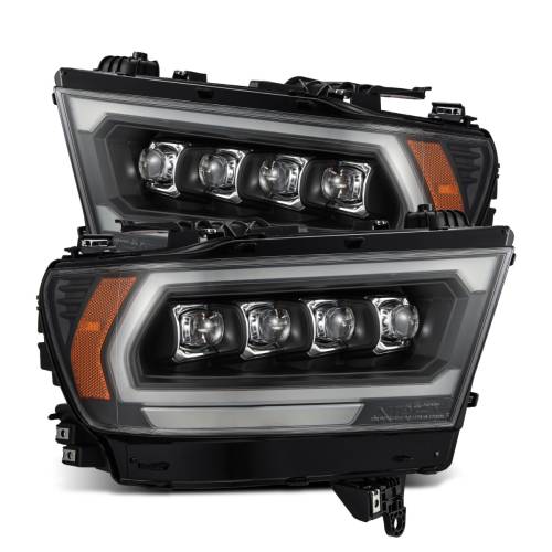 AlphaREX - 880578 | AlphaRex (MK II 2500 Style) NOVA-Series LED Projector Headlights Ram 1500 (2019-2024) | Black