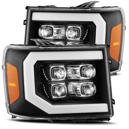 AlphaREX - 880609 | AlphaRex NOVA-Series LED Projector Headlights For GMC Sierra 1500 / 2500 HD / 3500 HD (2007-2014) | Black