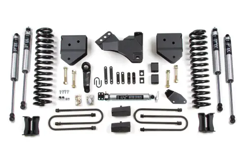 BDS Suspension - BDS542FS | BDS Suspension 4 Inch Lift Kit For Ford F-250/F-350 Super Duty 4WD | 2008-2010 | Gas | Rear Lift Block Kit Without Factory Overload, Fox 2.0 Performance Series Shocks