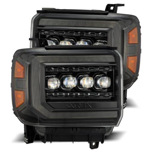 AlphaREX - 880616 | AlphaRex NOVA-Series LED Projector Headlights For GMC Sierra (2014-2018) | Alpha-Black