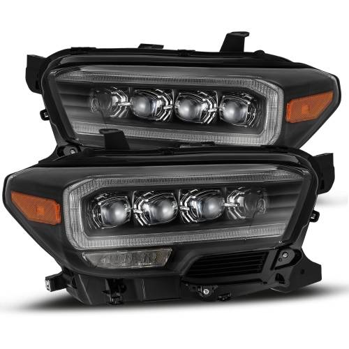 AlphaREX - 880707 | AlphaRex NOVA-Series LED Projector Headlights For Toyota Tacoma (2016-2023) | Black