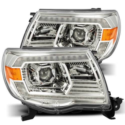 AlphaREX - 880737 | AlphaRex PRO-Series Halogen Projector Headlights For Toyota Tacoma (2005-2011) | Chrome