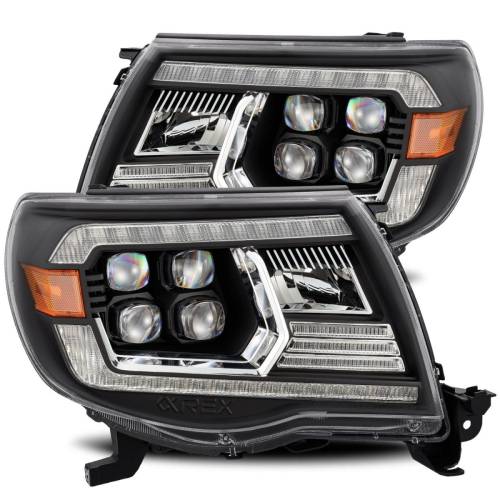 AlphaREX - 880742 | AlphaRex NOVA-Series LED Projector Headlights For Toyota Tacoma (2005-2011) | Black