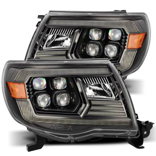 AlphaREX - 880744 | AlphaRex NOVA-Series LED Projector Headlights For Toyota Tacoma (2005-2011) | Alpha-Black