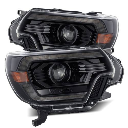 AlphaREX - 880748 | AlphaRex PRO-Series Halogen Projector Headlights For Toyota Tacoma (2012-2015) | Alpha-Black