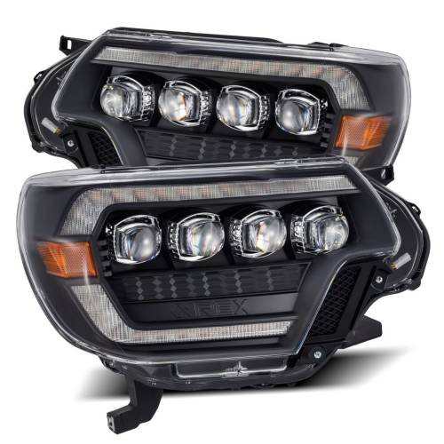 AlphaREX - 880753 | AlphaRex NOVA-Series LED Projector Headlights For Toyota Tacoma (2012-2015) | Black