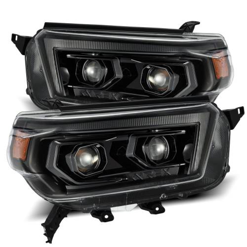 AlphaREX - 880754 | AlphaRex PRO-Series Halogen Projector Headlights For Toyota 4Runner (2010-2013) | Alpha-Black