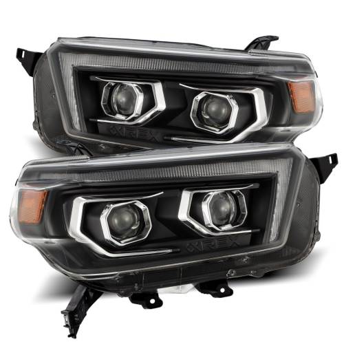 AlphaREX - 880755 | AlphaRex PRO-Series Halogen Projector Headlights For Toyota 4Runner (2010-2013) | Black