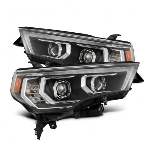 AlphaREX - 880811 | AlphaRex MK II LUXX-Series LED Projector Headlights For Toyota 4Runner (2014-2023) | DRL (White/Amber) | Black