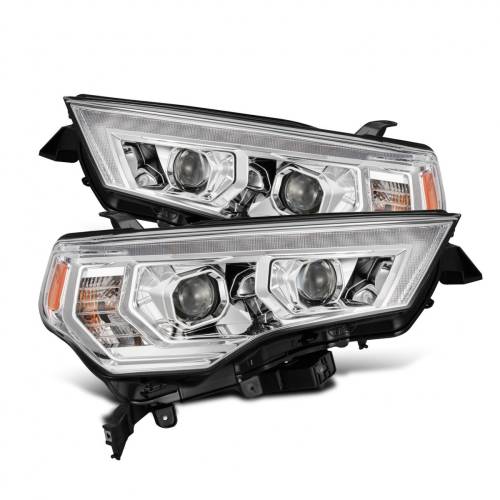 AlphaREX - 880812 | AlphaRex MK II LUXX-Series LED Projector Headlights For Toyota 4Runner (2014-2023) | DRL (White/Amber) | Chrome