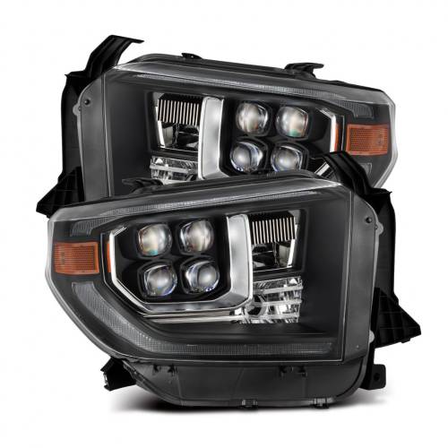 AlphaREX - 880833 | AlphaRex MK II NOVA-Series LED Projector Headlights Toyota Tundra (2014-2021) | DRL (White/Amber) | Black