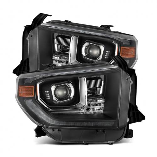 AlphaREX - 880835 | AlphaRex MK II NOVA-Series LED Projector Headlights Toyota Tundra (2014-2021) | DRL (White/Amber) | Black