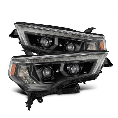 AlphaREX - 880849 | AlphaRex MK II PRO-Series Halogen Projector Headlights For Toyota 4Runner (2014-2023) | DRL (White/Amber) | Alpha-Black