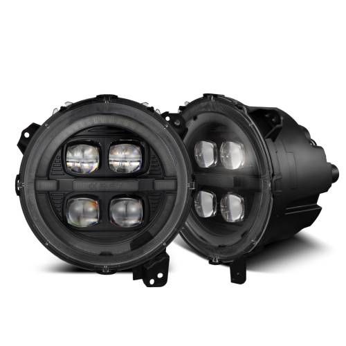 AlphaREX - 880867 | AlphaRex NOVA-Series LED Projector Headlights Jeep Wrangler JL/Gladiator JT (2018-2024) | Alpha-black