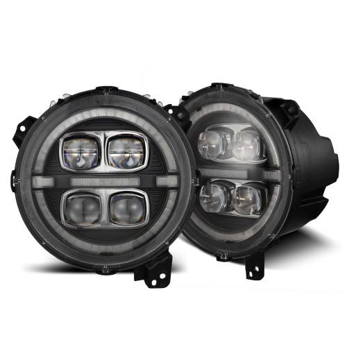 AlphaREX - 880868 | AlphaRex NOVA-Series LED Projector Headlights Jeep Wrangler JL/Gladiator JT (2018-2024) | Black