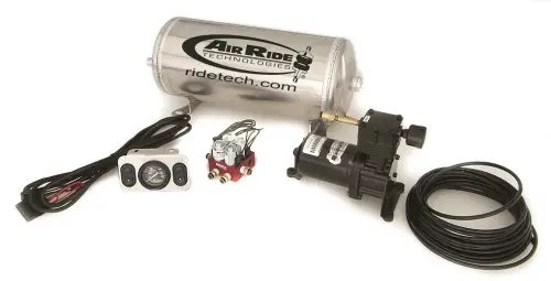 Ridetech - RT30142000 | RideTech 2-Way Analog Air Ride Suspension Control System | 3 Gallon Single Compressor-1/4? Valves