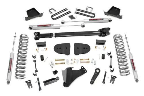 Rough Country - 41730 | Rough Country 6 Inch Lift Kit For Ford F-250 / F-350 Super Duty 4WD (2023-2024) | Gas | WITH Factory Rear Overload Springs