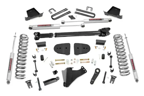 Rough Country - 41930 | Rough Country 6 Inch Lift Kit For Ford F-250 / F-350 Super Duty 4WD (2023-2024) | Gas | WITHOUT Factory Rear Overload Springs