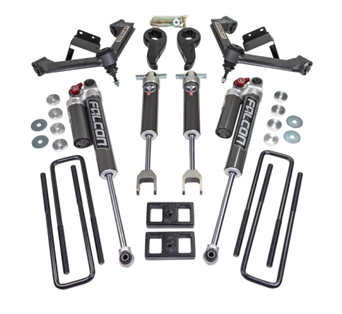 ReadyLIFT Suspensions - 62-30360 | ReadyLift 3 Inch SST 2.1 Lift Kit with Fabricated Control Arms & Falcon 2.1 Shocks (2020-2024 Silverado, Sierra 2500 HD, 3500 HD)