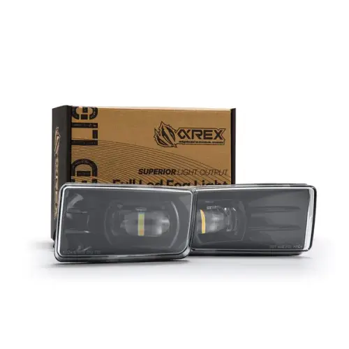 AlphaREX - 210008 | AlphaRex DoubleTap Dual Color LED Projector Fog Lights For Chevrolet Silverado / Tahoe / Avalanche / Suburban  (2007-2013) | White/Amber