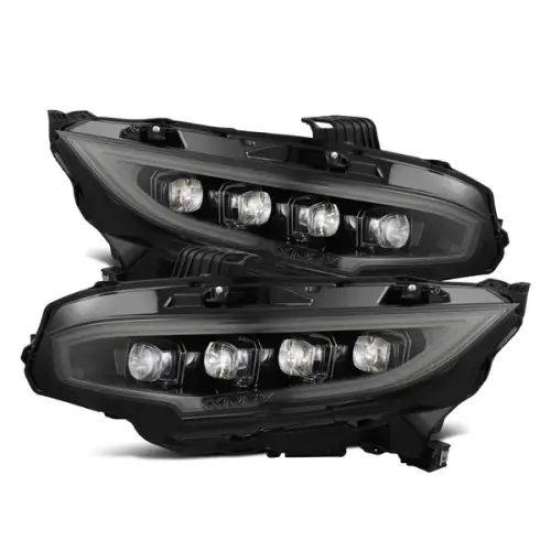 AlphaREX - 880492 | AlphaRex NOVA-Series LED Projector Headlights For Honda Civic (2016-2021) | Alpha-Black