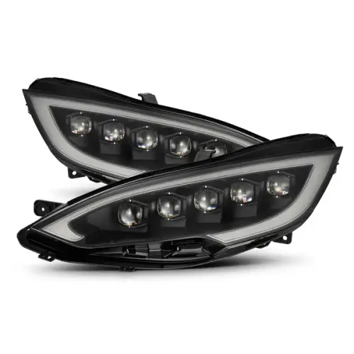 AlphaREX - 880877 | AlphaRex NOVA-Series LED Projector Headlights For Tesla Model S (2012-2021) | Black