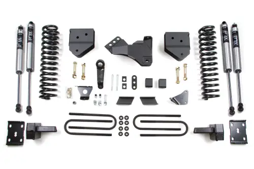 BDS Suspension - BDS578FS | BDS Suspension 4 Inch Lift Kit For Ford F-250/F-350 Super Duty 4WD (2011-2016) | Gas | Rear Block Kit, Fox 2.0 Performance Series Shocks