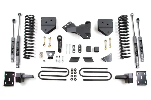 BDS Suspension - BDS578H | BDS Suspension 4 Inch Lift Kit For Ford F-250/F-350 Super Duty 4WD (2011-2016) | Gas | Rear Block Kit, NX2 Nitro Series Shocks