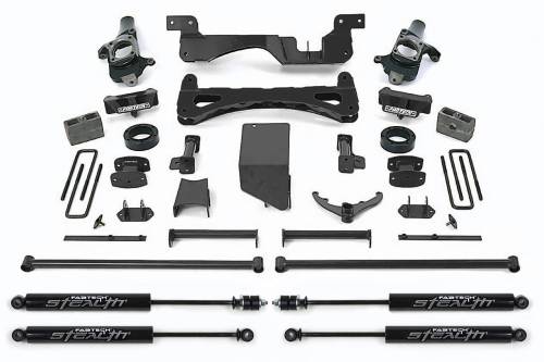 Fabtech Motorsports - FTSK1014M | Fabtech 6 Inch Performance System With Stealth Shocks (2001-2010 Silverado, Sierra 2500 HD, 3500 HD)