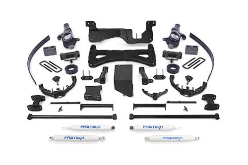 Fabtech Motorsports - FTSK1030 | Fabtech 8 Inch Performance System With Performance Shocks (2007-2008 Silverado, Sierra 2500 HD, 3500 HD)