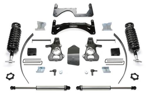 Fabtech Motorsports - FTSK1073DL | Fabtech 6 Inch Performance System With 4.0 and 2.25 (2014-2018 Silverado, Sierra 1500 with OE Cast Aluminum or Stamped Steel Control Arms)