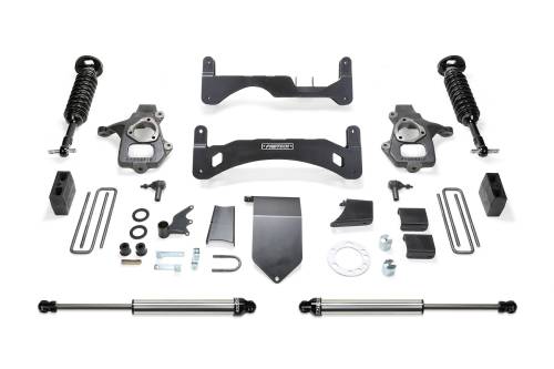 Fabtech Motorsports - FTSK1083DL | Fabtech 6 Inch Performance System G2 With Dirt Logic 2.5 (2014-2018 Silverado, Sierra 1500 with OE Forged Steel Control Arms)