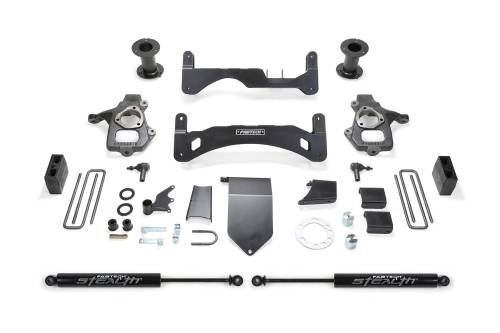 Fabtech Motorsports - FTSK1083M | Fabtech 6 Inch Basic System G2 With Stealth Shocks (2014-2018 Silverado, Sierra 1500 with OE Forged Steel Control Arms)