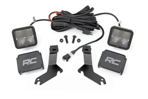 Rough Country - 82287 | Rough Country LED Ditch Light Kit For Chevrolet Silverado 1500 (1999-2006) | Spectrum Series