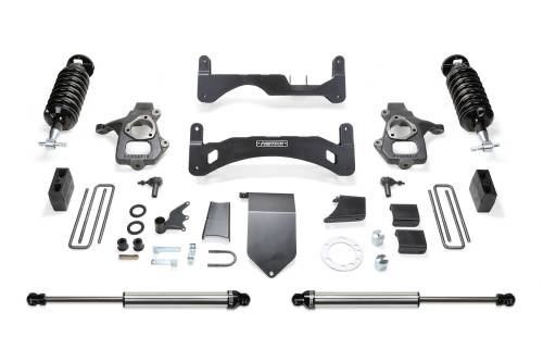 Fabtech Motorsports - FTSK1085DL | Fabtech 6 Inch Performance System G2 With Dirt Logic 4.0 and 2.25 (2014-2018 Silverado, Sierra 1500 with OE Forged Steel Control Arms)