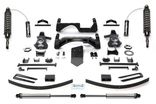 Fabtech Motorsports - FTSK1115DL | Fabtech 6 Inch Performance System With Dirt Logic 2.5 Resi Coilover Rear Shocks (2007-2013 Silverado, Sierra 1500 4WD)