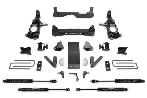 Fabtech Motorsports - FTSK1121M | Fabtech 4 Inch Basic System With Stealth Shocks (2011-2019 Silverado, Sierra 2500 HD)